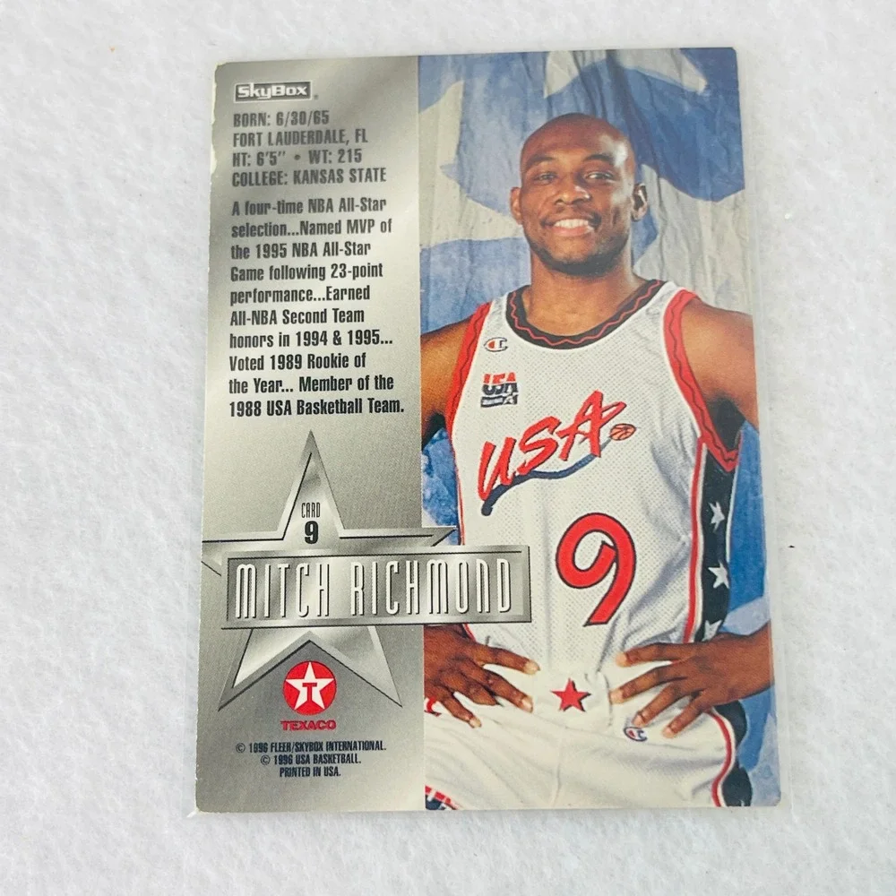 Mitch Richmond 1996 SkyBox USA Basketball Card #9 Texaco Olympic Team